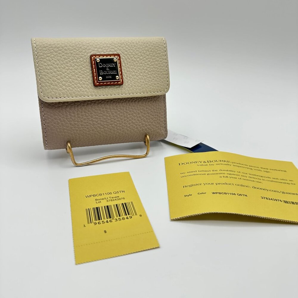 Dooney & Bourke Color Block Small Flap Wallet Bon… - image 1